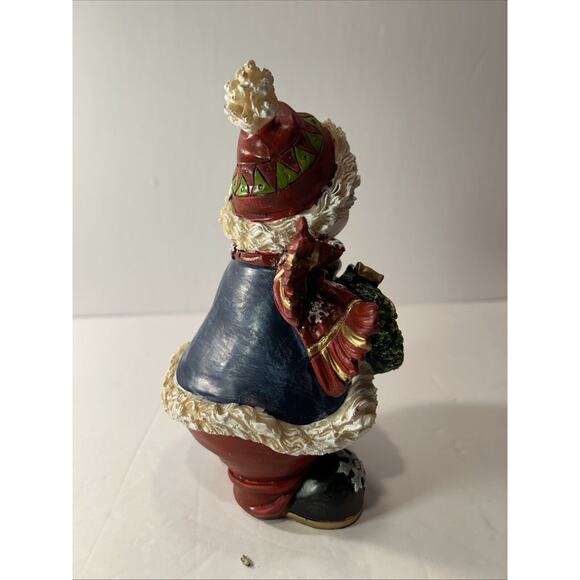 Set of 3 Hand Painted Snowmen Figurines Christmas Winter Decor 6" Tall - Picture 10 of 16